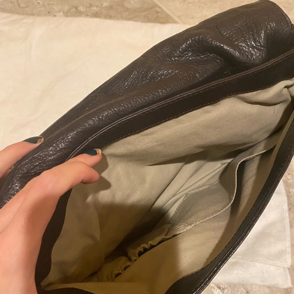 Givenchy brown leather alligator hand bag - Picture 5 of 9